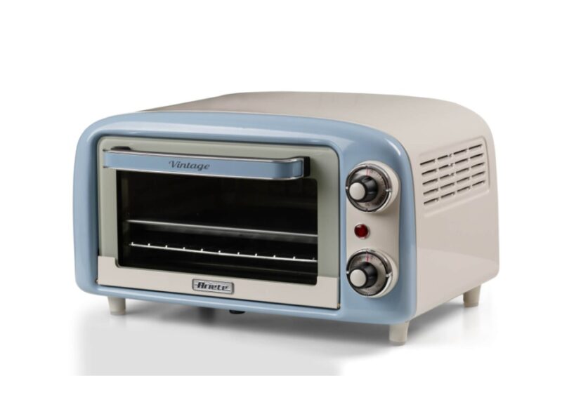 MINI HORNO ARIETE 10L CREMA/AZUL