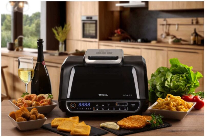 AIRFRYERGRILL VIDRIO ARIETE NEGRO - Imagen 2