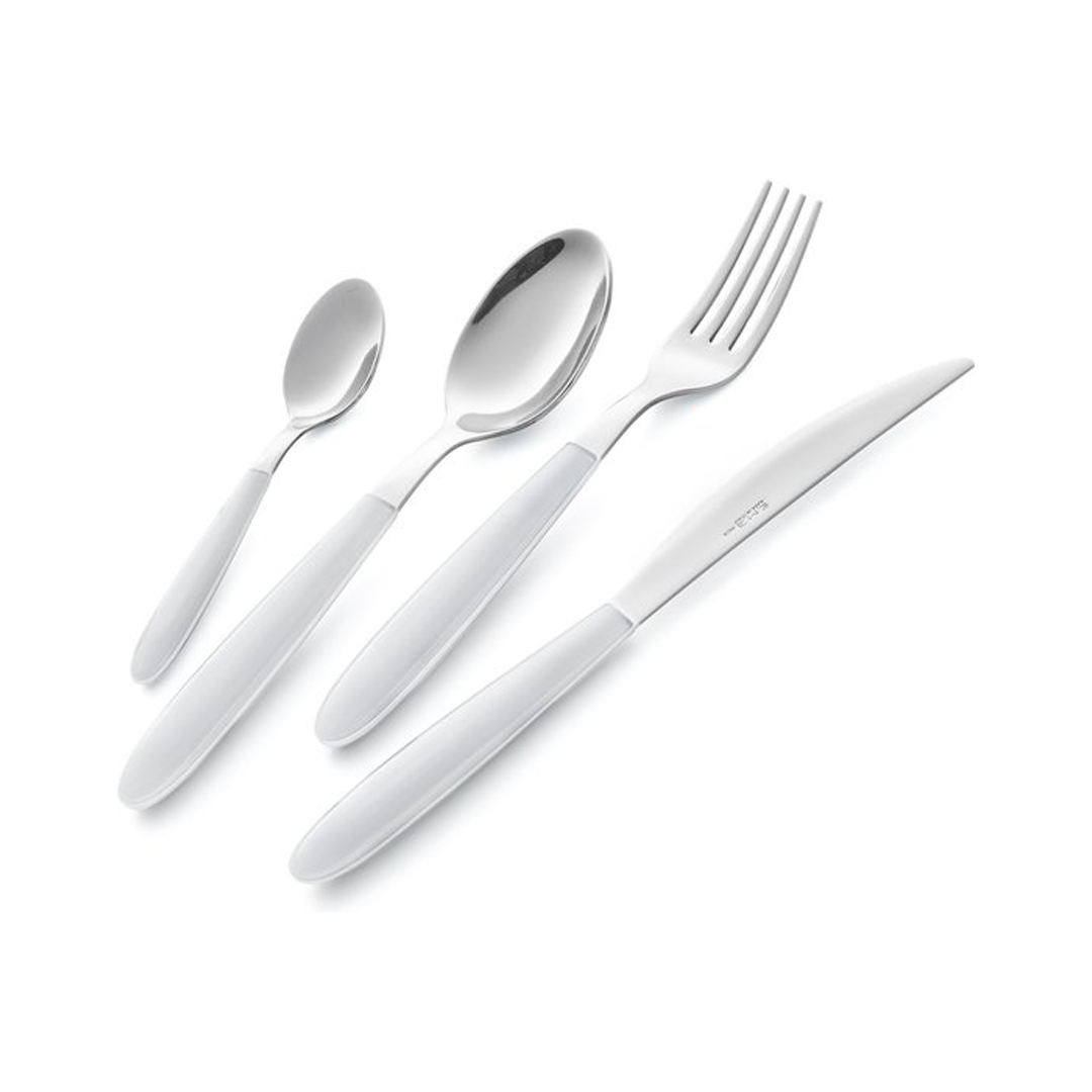 JGO CUBIERTOS 24pzas VERO WHITE 19 c/ESTUCHE