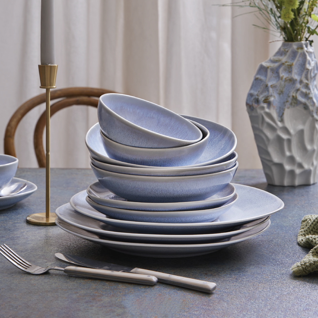 VAJILLA DE MESA 24 pzas SOHO ST.REACTIVE BLACK, 1