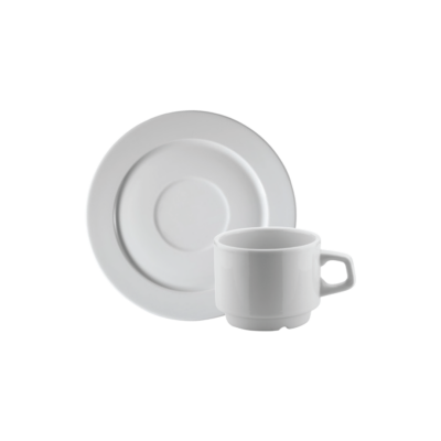 TAZA CAFE ESPRESSO 100 CC c/PLATO BLANCO 1