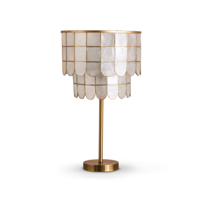 LAMPARA SCALLOPED CAPIZ 31 DIA