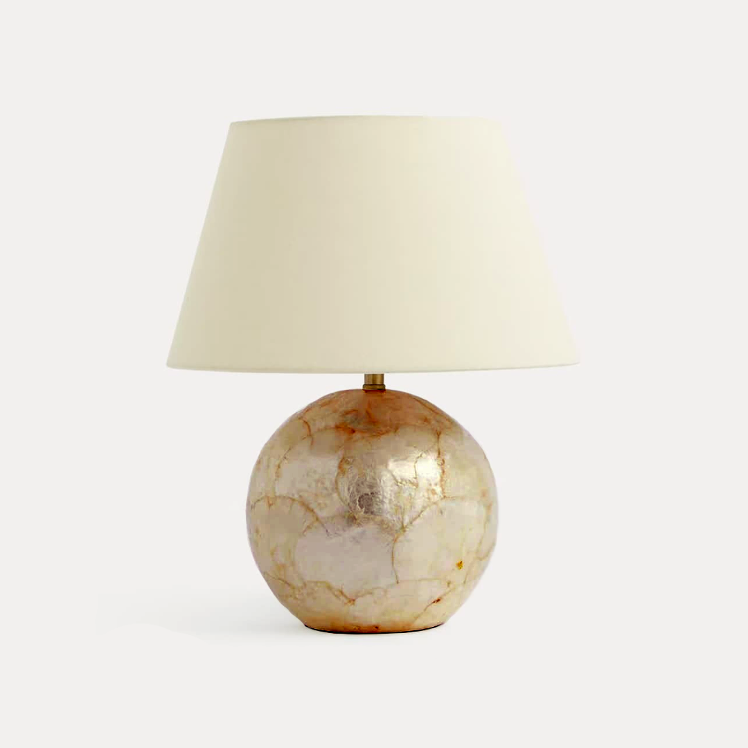 LAMPARA CAPIZ LAMP 30.5 DIA
