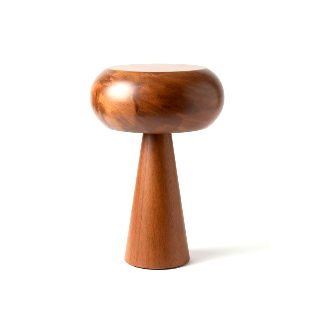 LAMPARA ACACIA WOODEN MUSHROOM 30 DIA