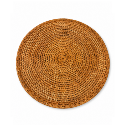 INDIVIDUAL REDONDO DIA 38 RATTAN NATURAL HONEY