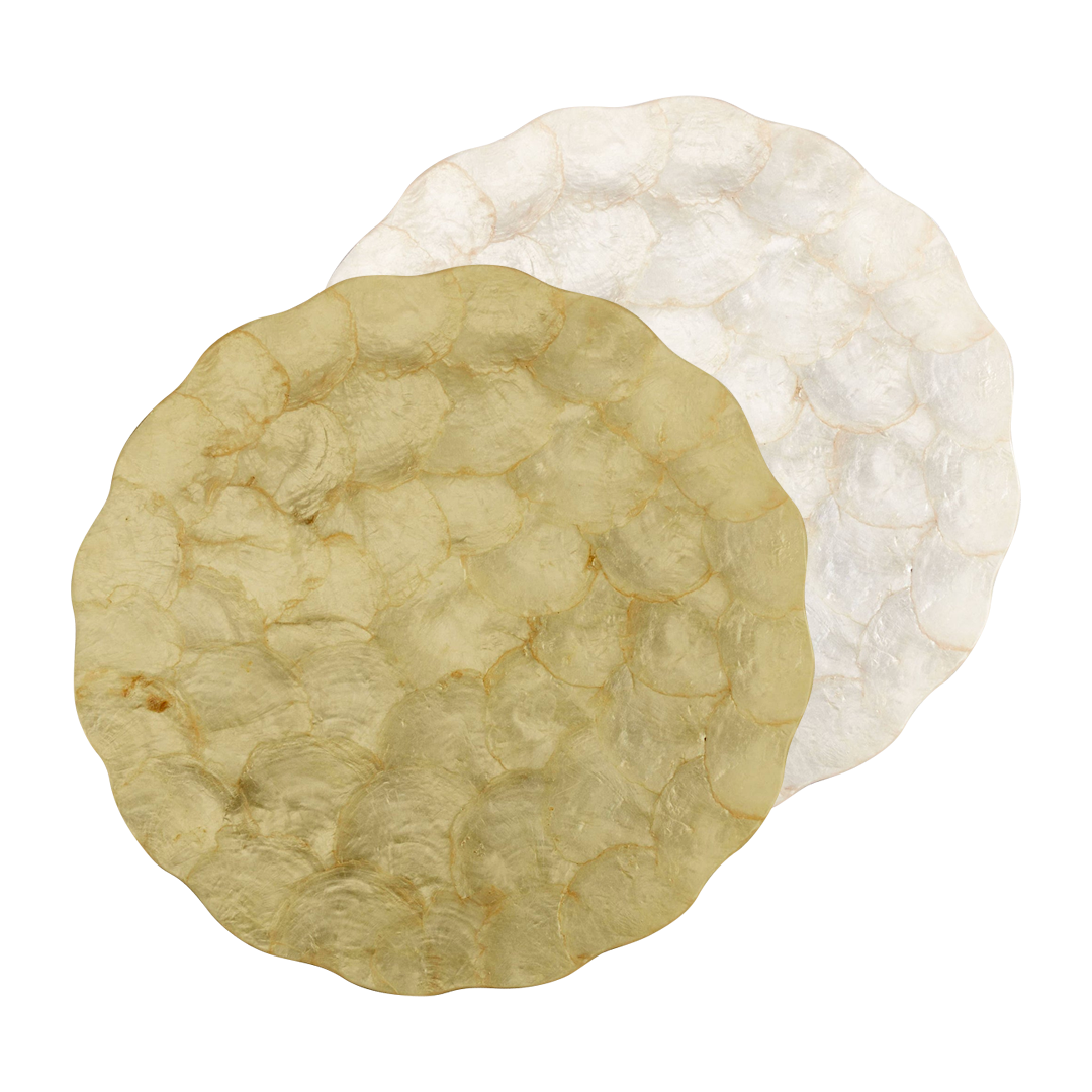 INDIVIDUAL REDONDO DIA 38 c/FLORES MOTIF EDGE GOLD