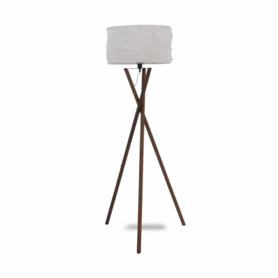 LAMPARA DE PIE WOODEN TRIPOD