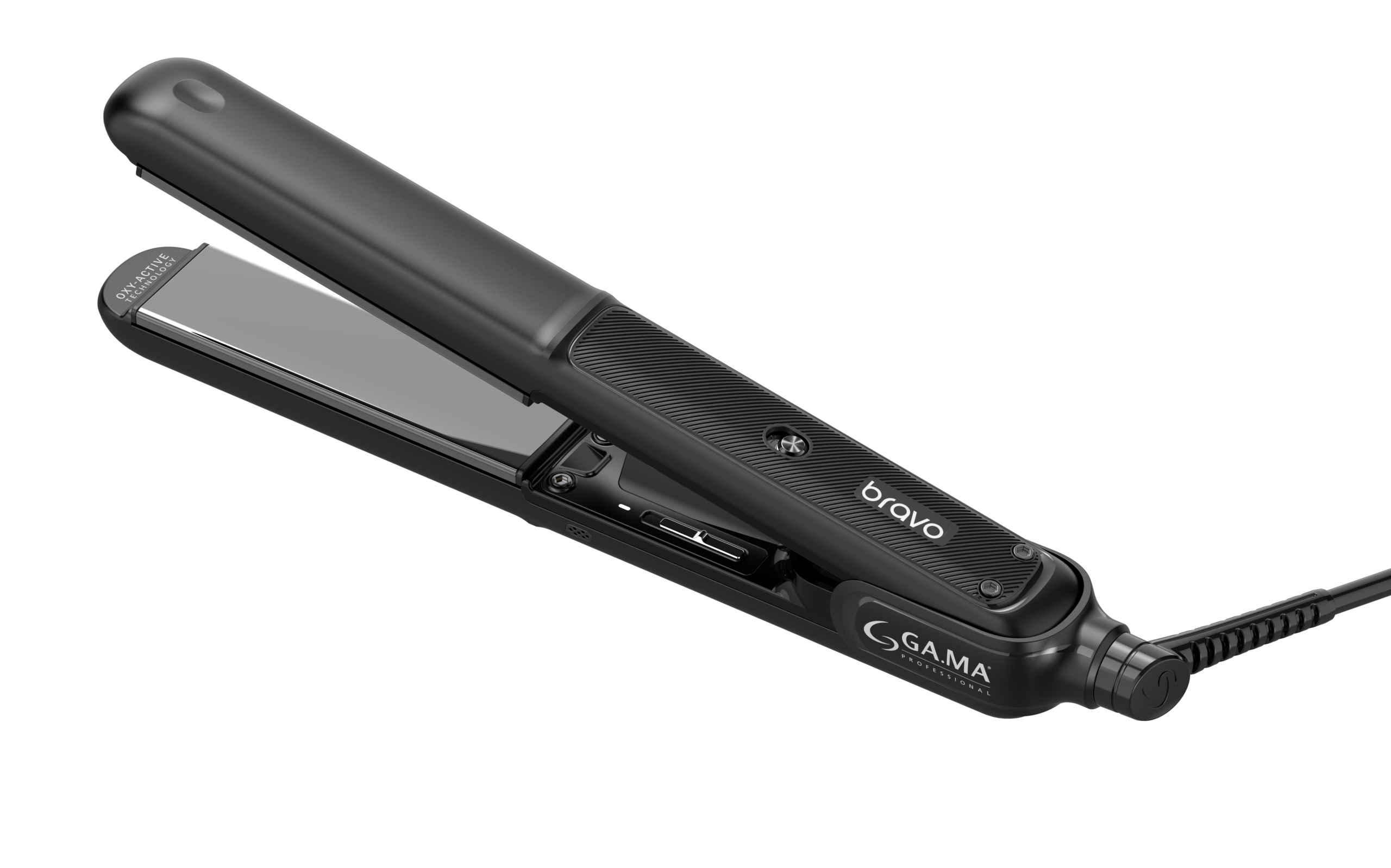 PLANCHA GA.MA GP BRAVO LED PTC BLACK SILK BVT