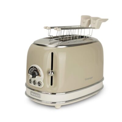 TOSTADORA ARIETE CREMA/BEIGE c/PINZAS