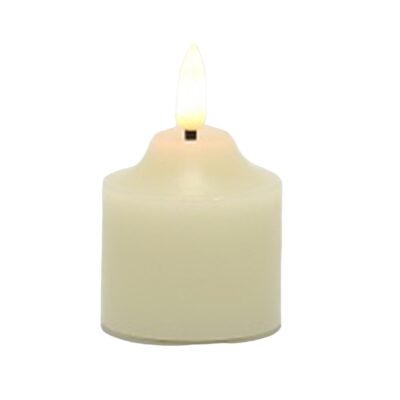 VELA LED a BATERIA c/3DC LUZ 5X5X7.5cms