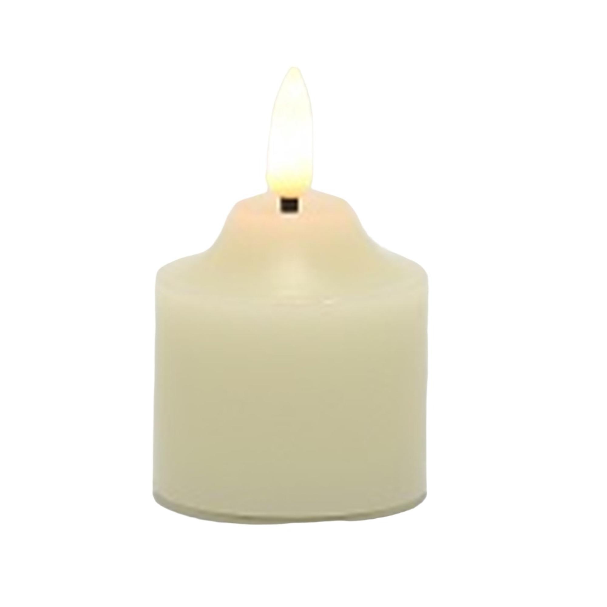 VELA LED a BATERIA c/3DC LUZ 5X5X7.5cms