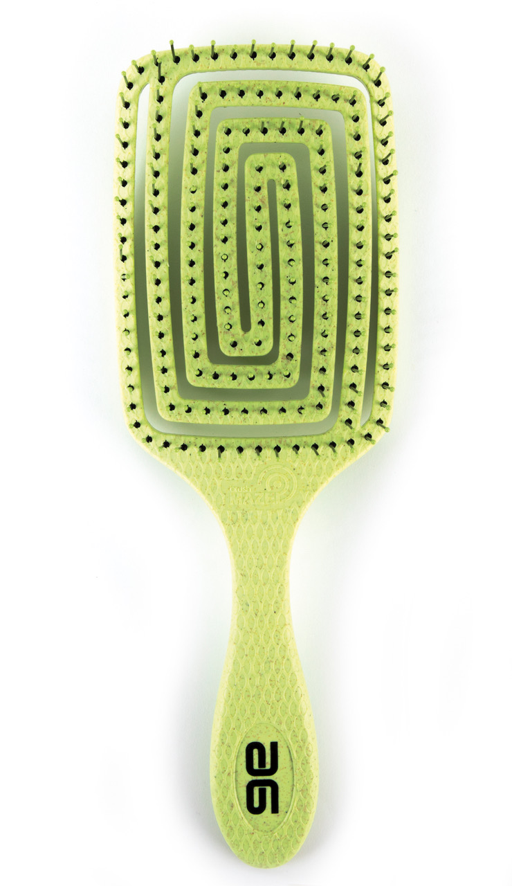 CEPILLO ECO BIOD. PALETA CUADRADA GRANDE VERDE