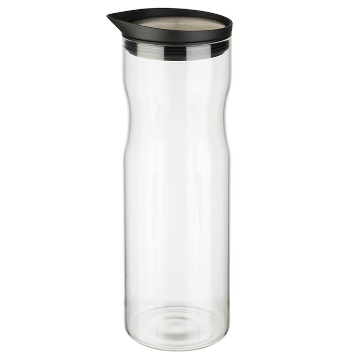 BOTELLON VIDRIO 1 ltr c/TAPA INOX