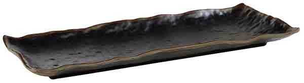 BANDEJA MARONE 39X16 MELAMINE BLACK