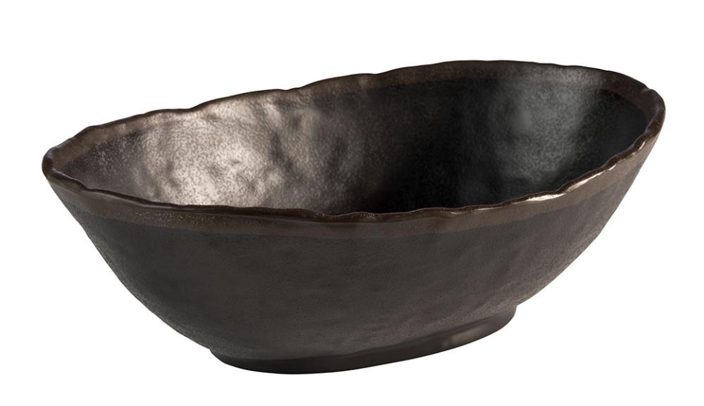 BOWL MARONE 27.5X19 MELAMINE BLACK