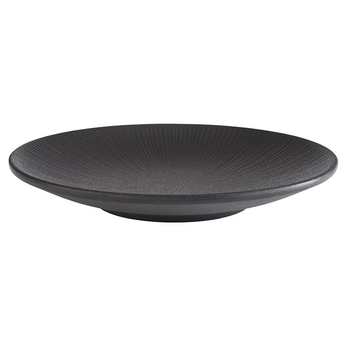 PLATO NERO 21cms MELAMINE BLACK
