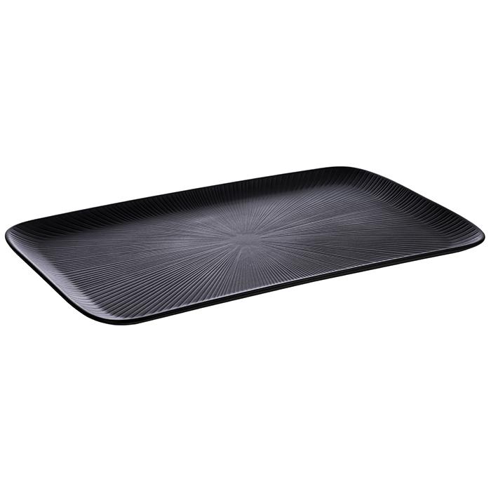 BANDEJA RECT. GN 1/1 NERO 53X32.5 MELAMINE BLACK