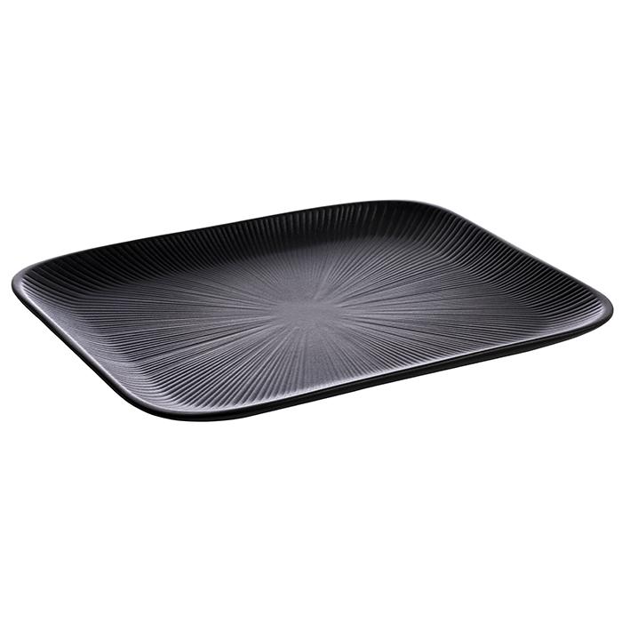 BANDEJA CUAD. GN 1/2 NERO 32.5X26.5 MELAMINE BLACK
