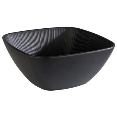 BOWL NERO 25X25 MELAMINE BLACK