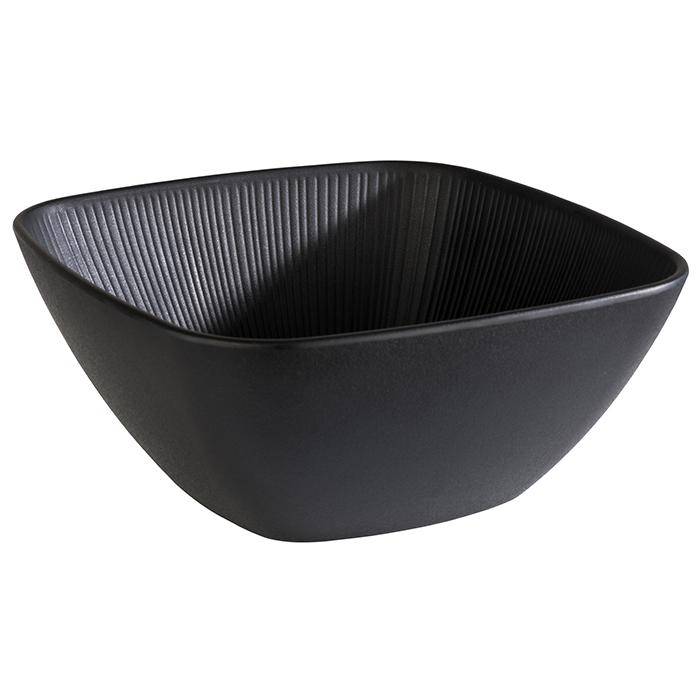 BOWL NERO 25X25 MELAMINE BLACK