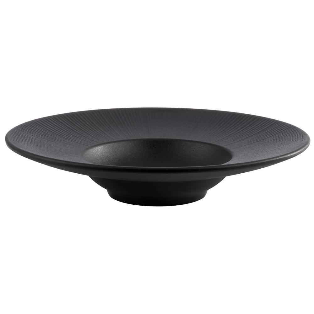 PLATO NERO 29cms MELAMINE BLACK