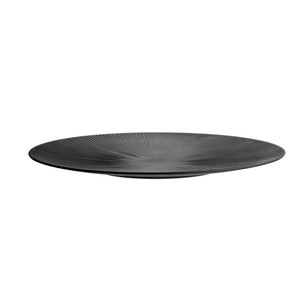 PLATO p/SERVIR NERO 50cms MELAMINE BLACK