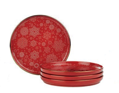 PLATO PLAYO 19 cms NORDIC TB.NNPEARL DG-1410 1.KALITE ROJO