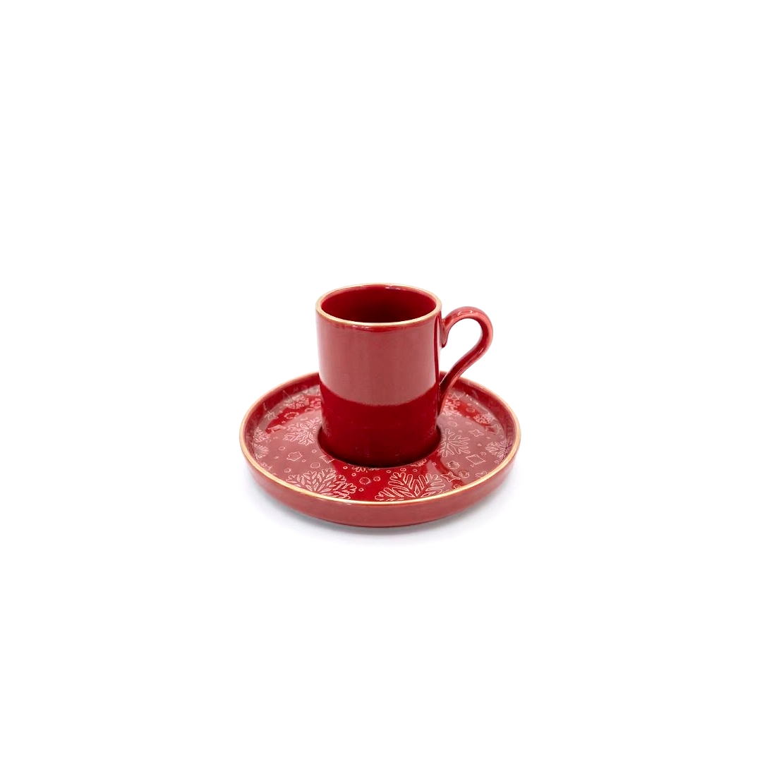 TAZA CAFE 90cc BN DESIRE KHV FN KIRMIZI 1335 ROJO c/PL TB NNBONE DG1410