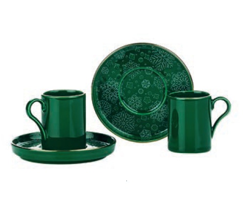 TAZA CAFE 90cc BN DESIRE KHV FNYESIL P3 c/PLATO D.KAHVE TB NNBONE DG11409 VERDE