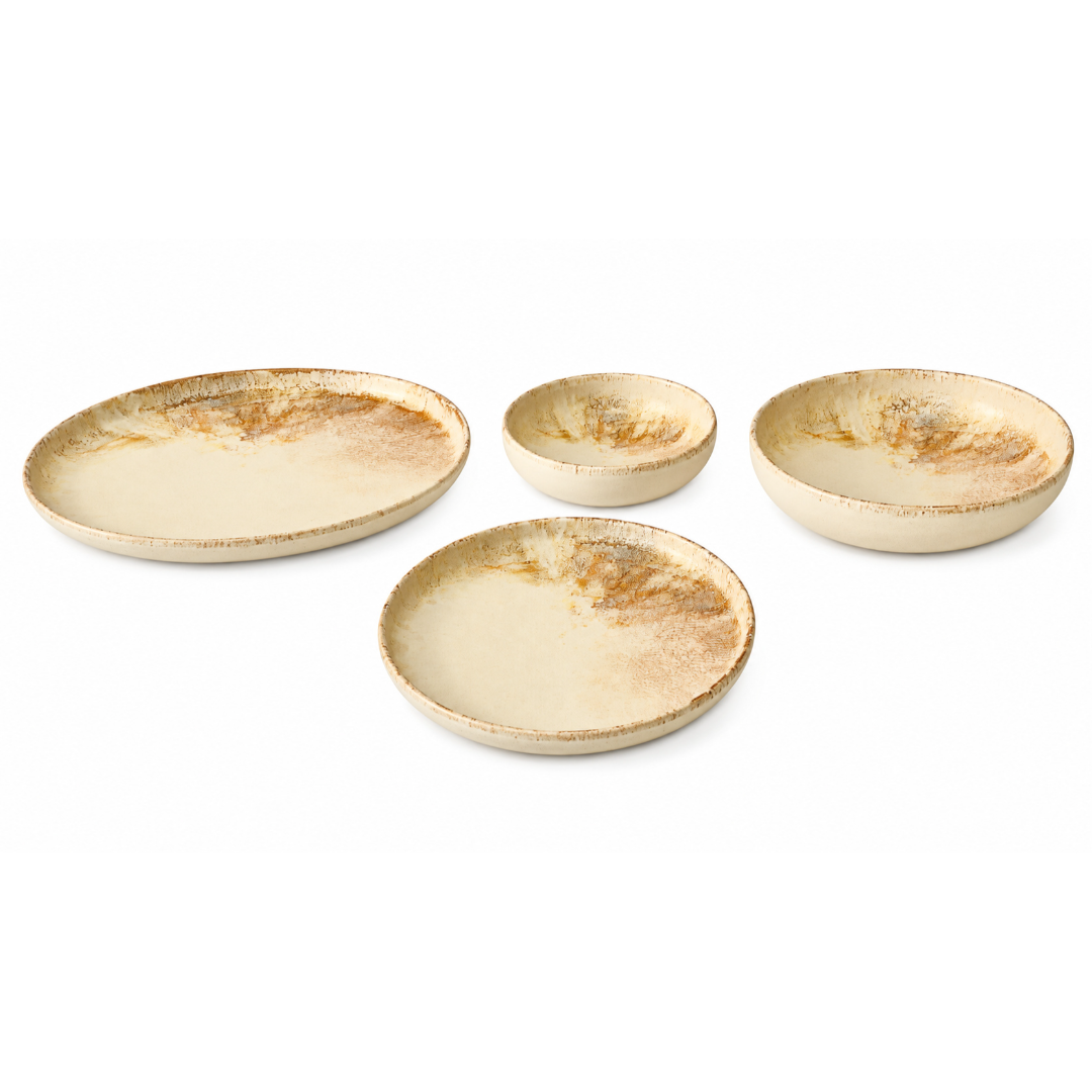 VAJILLA DE MESA 24pzas URBAN CAPADOCIA BEGE